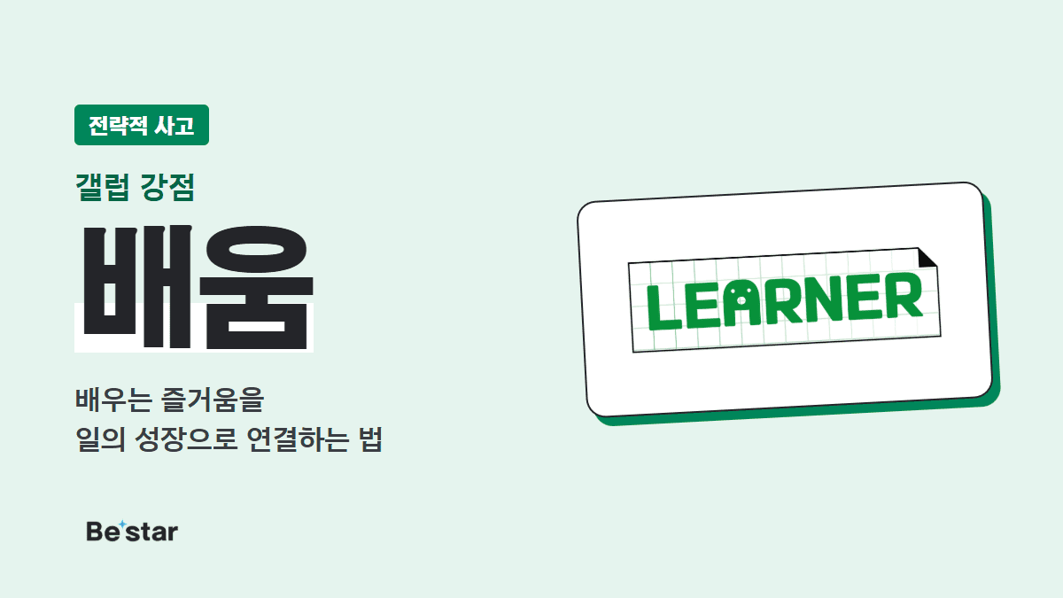 갤럽 배움 강점(전략적 사고) — 배우는 즐거움을 일의 성장으로 연결하는 법, 비스타 매거진 대표 이미지