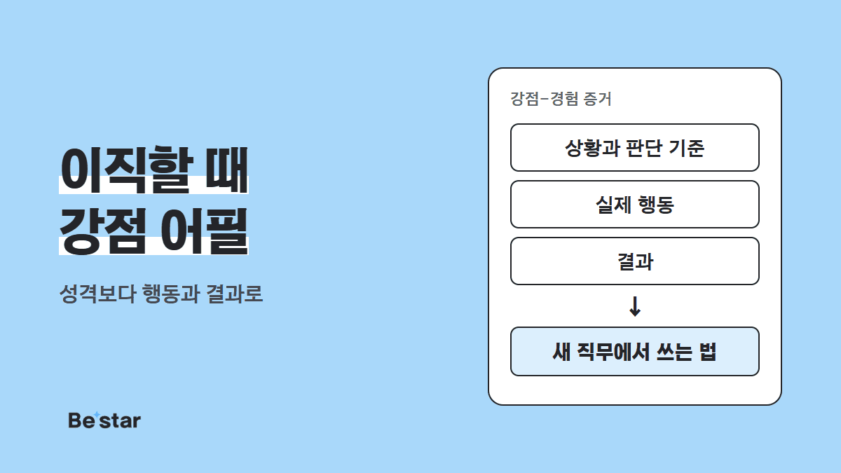 이직할 때 강점 어필 — 비스타 매거진 대표 이미지